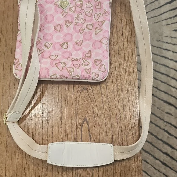 Coach Pink and Gold Crossbody Bag - Picture 6 of 6